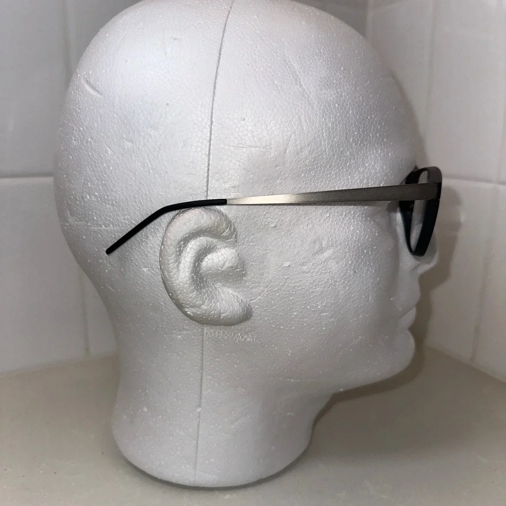 Eyebuydirect Karat Eyeglasses Frames only 52-17-145 Black Pewter Full‎ Rim